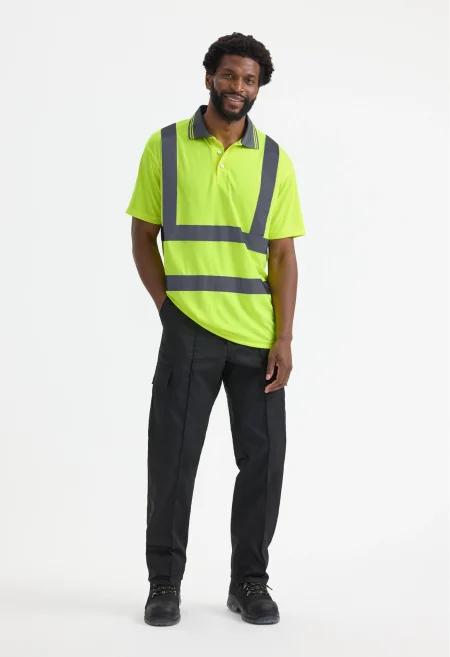 Hi Viz Short Sleeve Polo Shirt