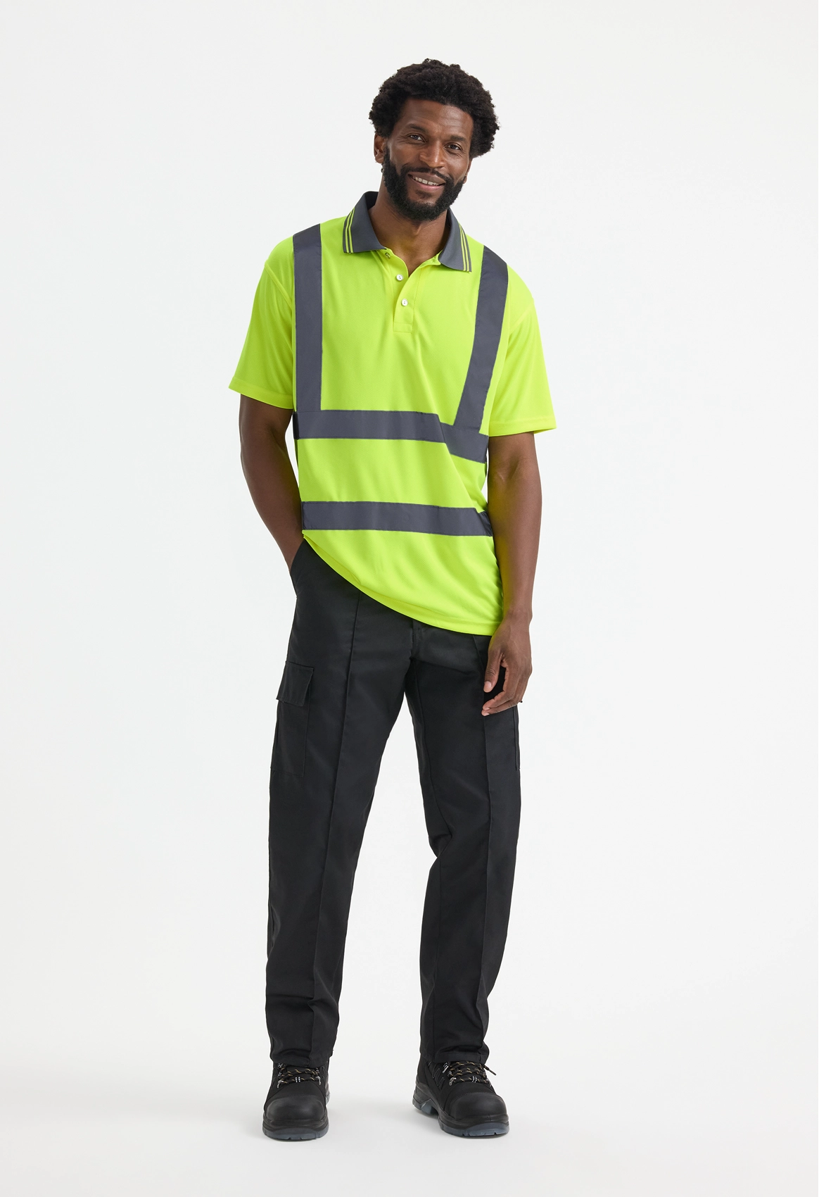 Hi Viz Short Sleeve Polo Shirt